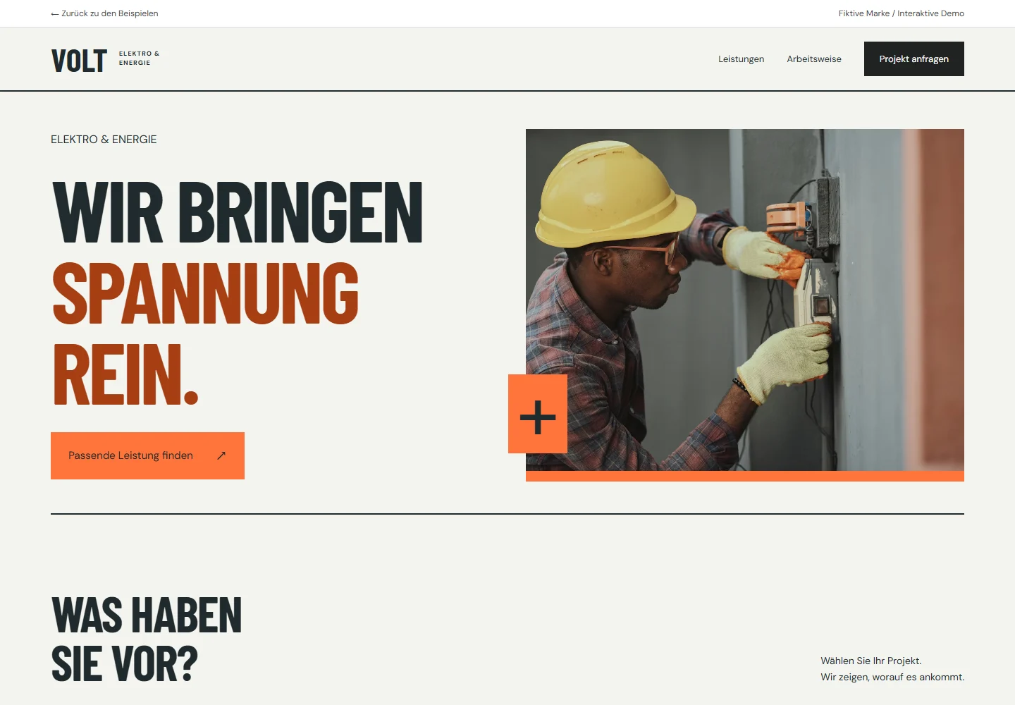VOLT – Website-Vorschau